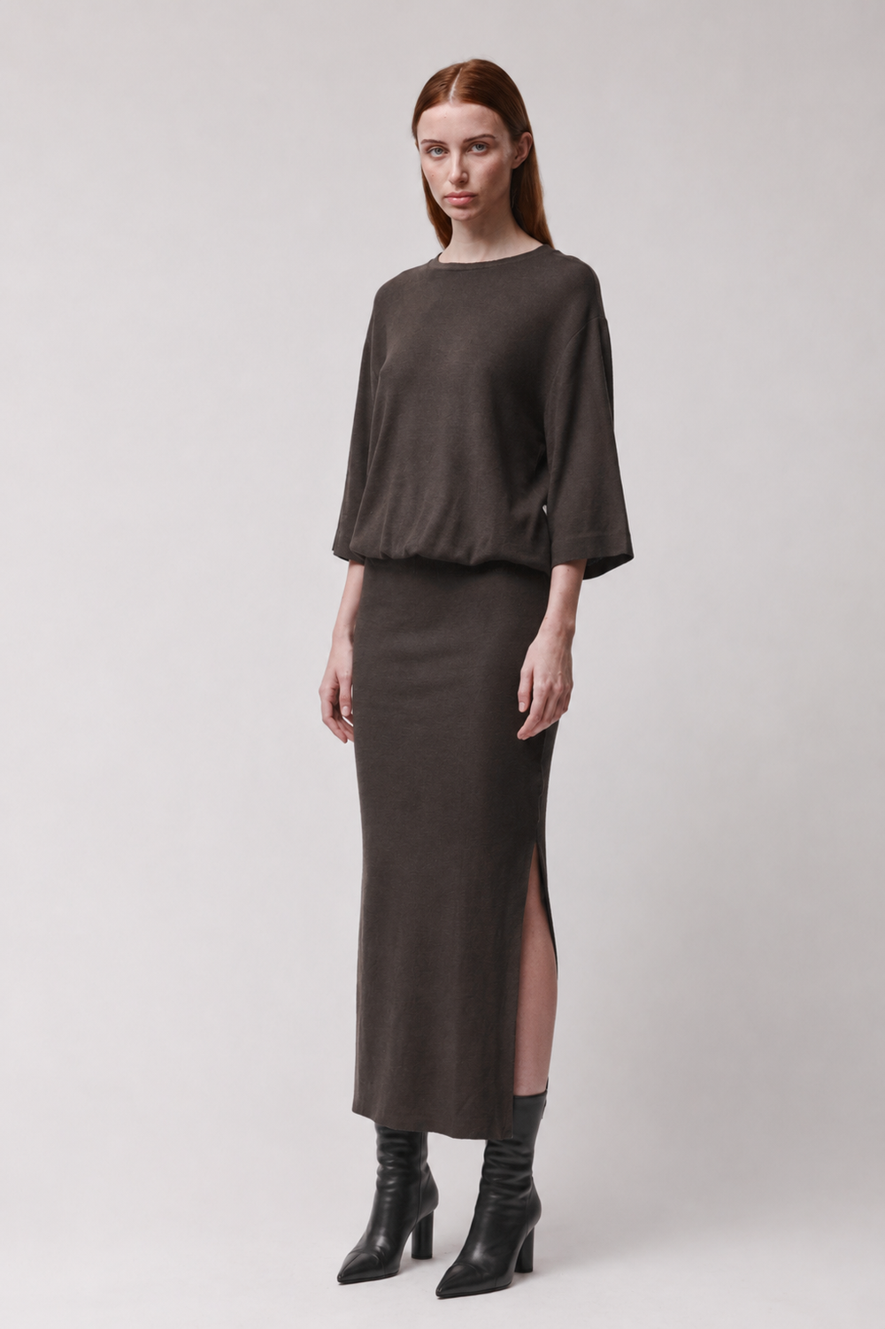 DRESS W D 73 COLD BROWN