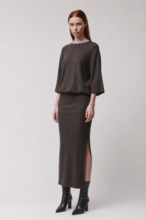 DRESS W D 73 COLD BROWN