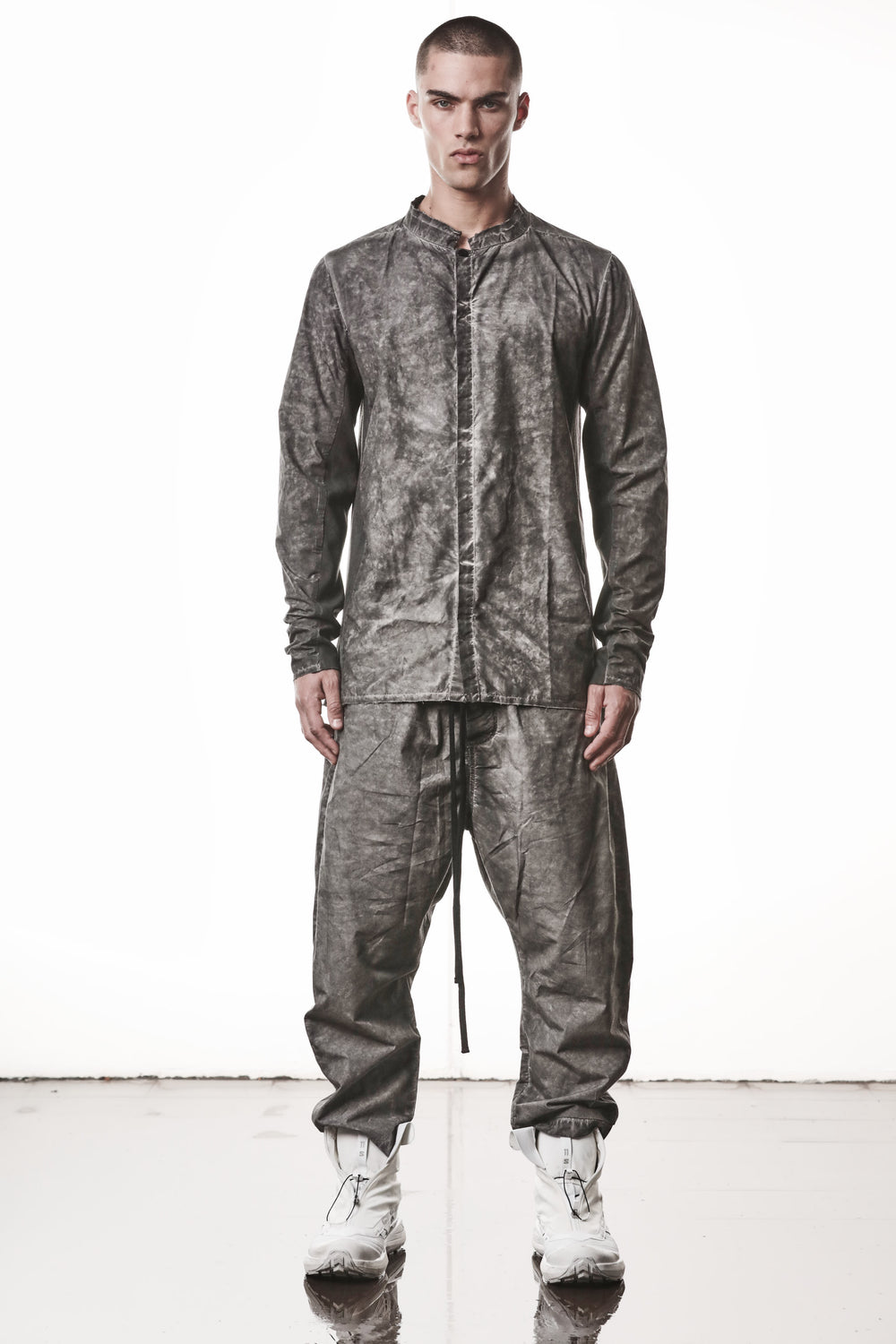 SHIRT M H 178 VEGETAL BLACK