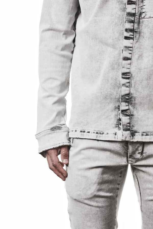 SHIRT M H 181 LIGHT GREY