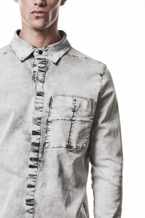 SHIRT M H 181 LIGHT GREY