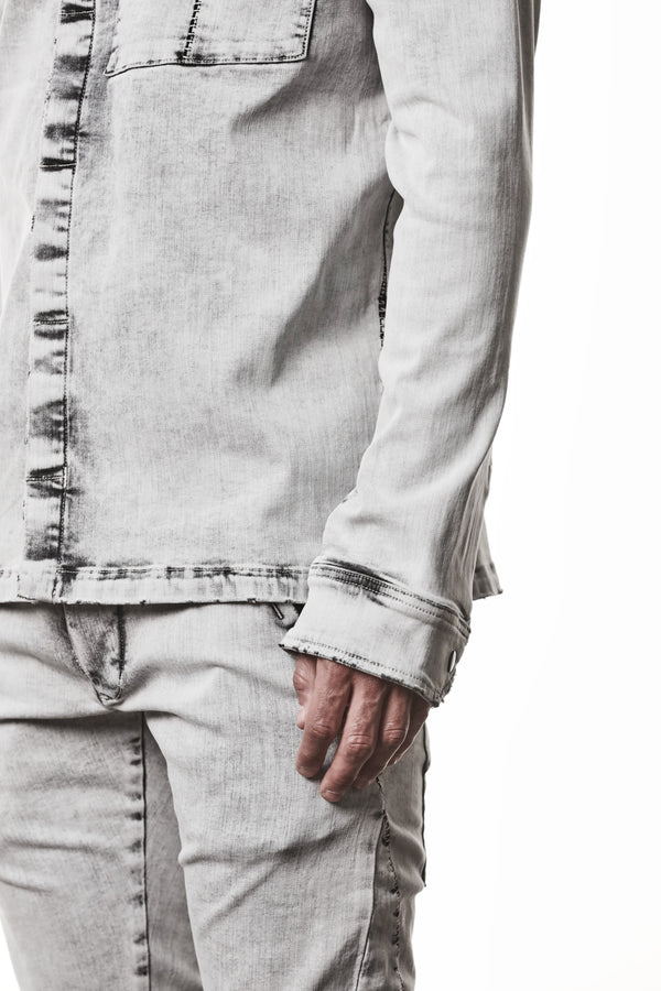 SHIRT M H 181 LIGHT GREY