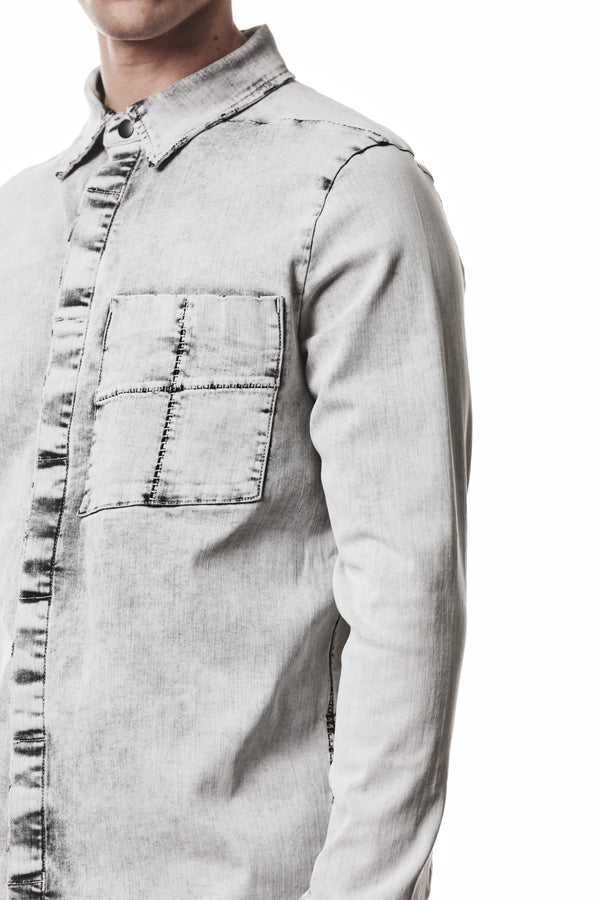 SHIRT M H 181 LIGHT GREY