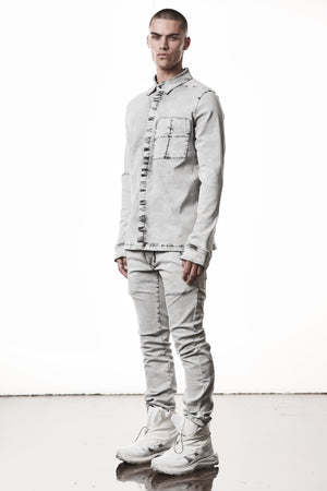 SHIRT M H 181 LIGHT GREY