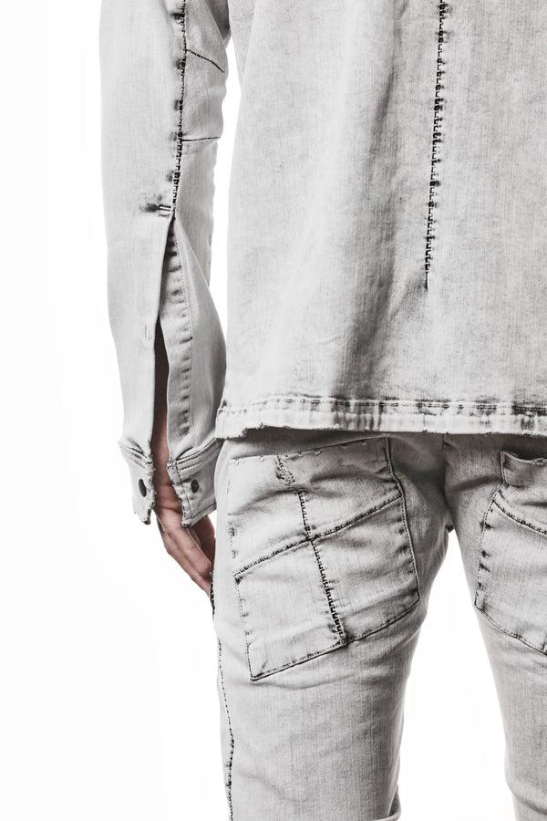SHIRT M H 181 LIGHT GREY