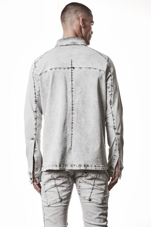 SHIRT M H 181 LIGHT GREY