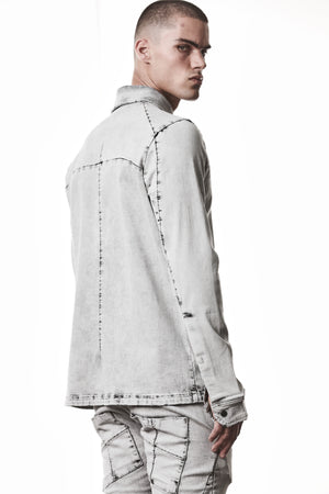 SHIRT M H 181 LIGHT GREY