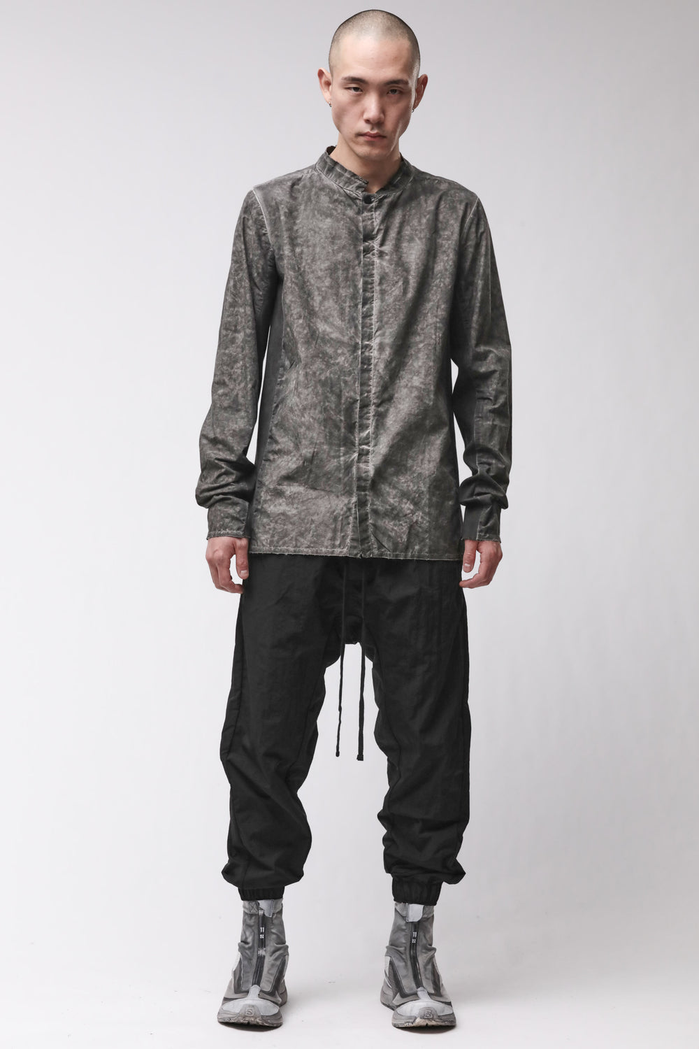 SHIRT M H 184 VEGETAL BLACK