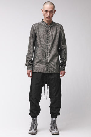 SHIRT M H 184 VEGETAL BLACK