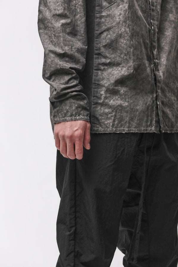SHIRT M H 184 VEGETAL BLACK