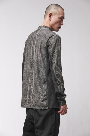 SHIRT M H 184 VEGETAL BLACK