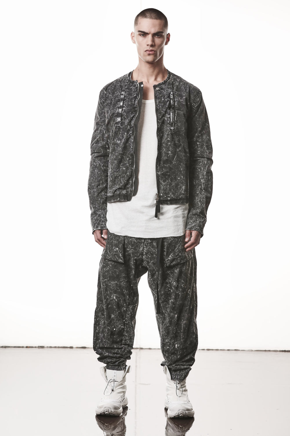 JACKET M J 88 BLACK MARBLE