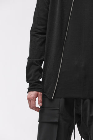 KNITJACKET M KJ 174 BLACK