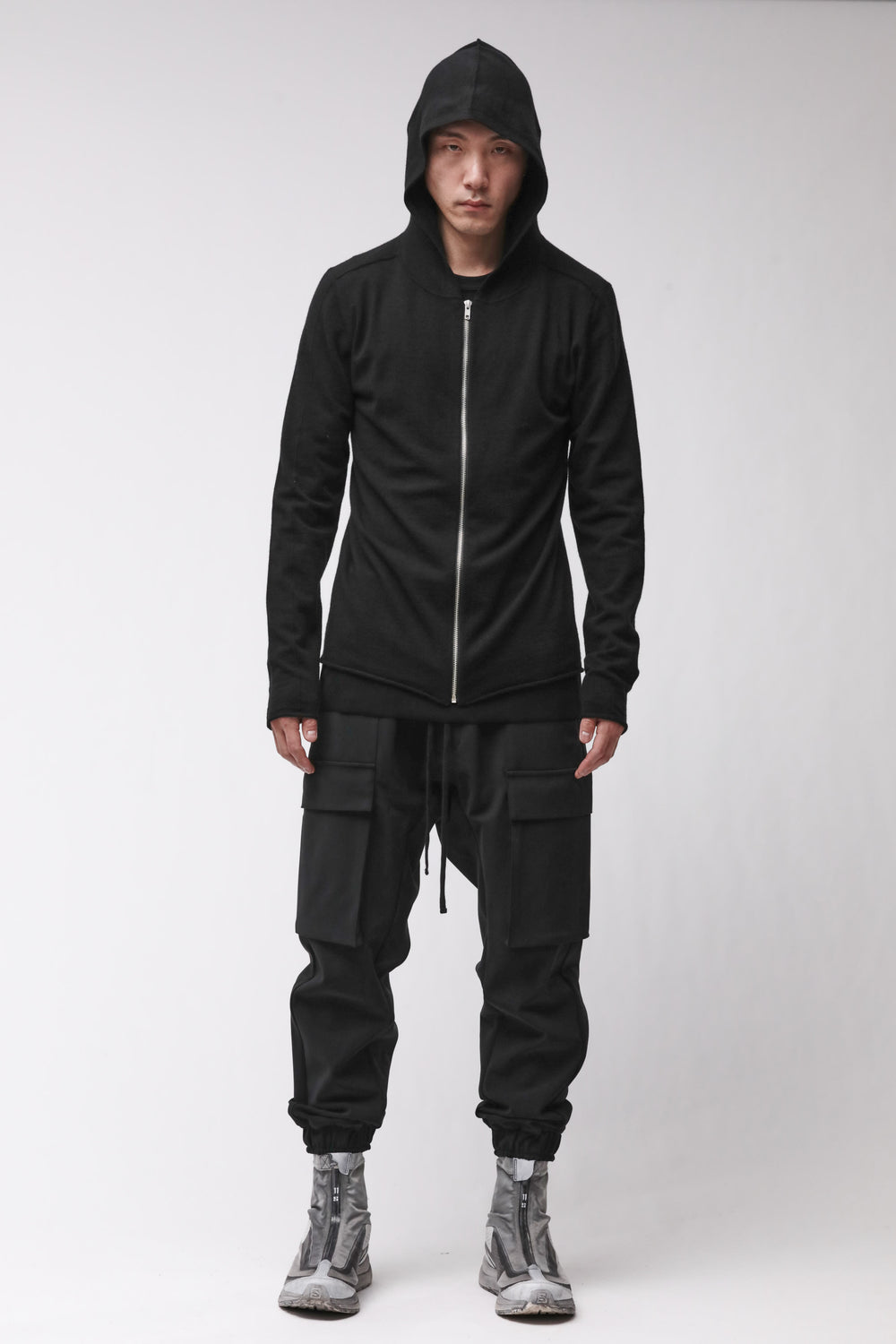 KNITJACKET M KJ 174 BLACK