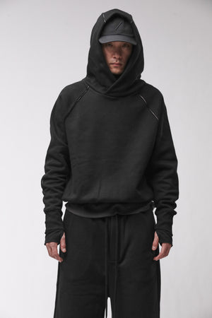 SWEATSHIRT M S 193 BLACK