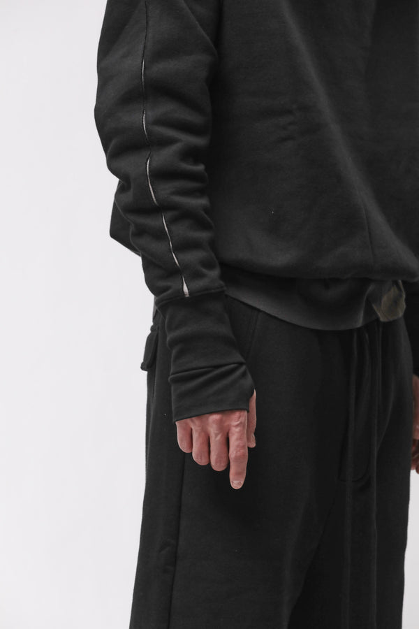 SWEATSHIRT M S 193 BLACK