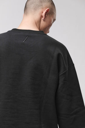SWEATSHIRT M S 195 BLACK