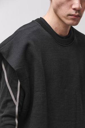 SWEATSHIRT M S 197 BLACK