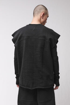 SWEATSHIRT M S 197 BLACK