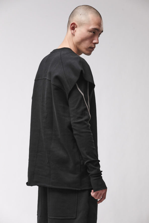 SWEATSHIRT M S 197 BLACK