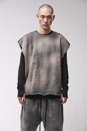 SWEATSHIRT M S 197 GREY STONE WASH SPRAY