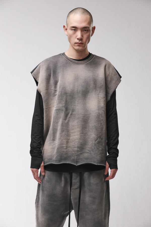SWEATSHIRT M S 197 GREY STONE WASH SPRAY