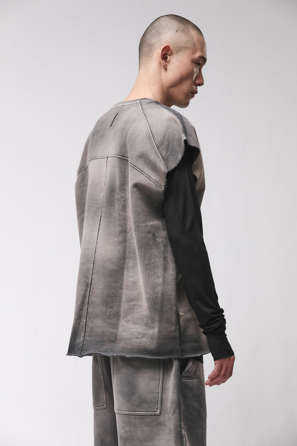 SWEATSHIRT M S 197 GREY STONE WASH SPRAY