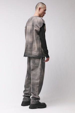 SWEATSHIRT M S 197 GREY STONE WASH SPRAY