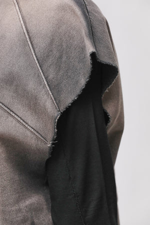 SWEATSHIRT M S 197 GREY STONE WASH SPRAY