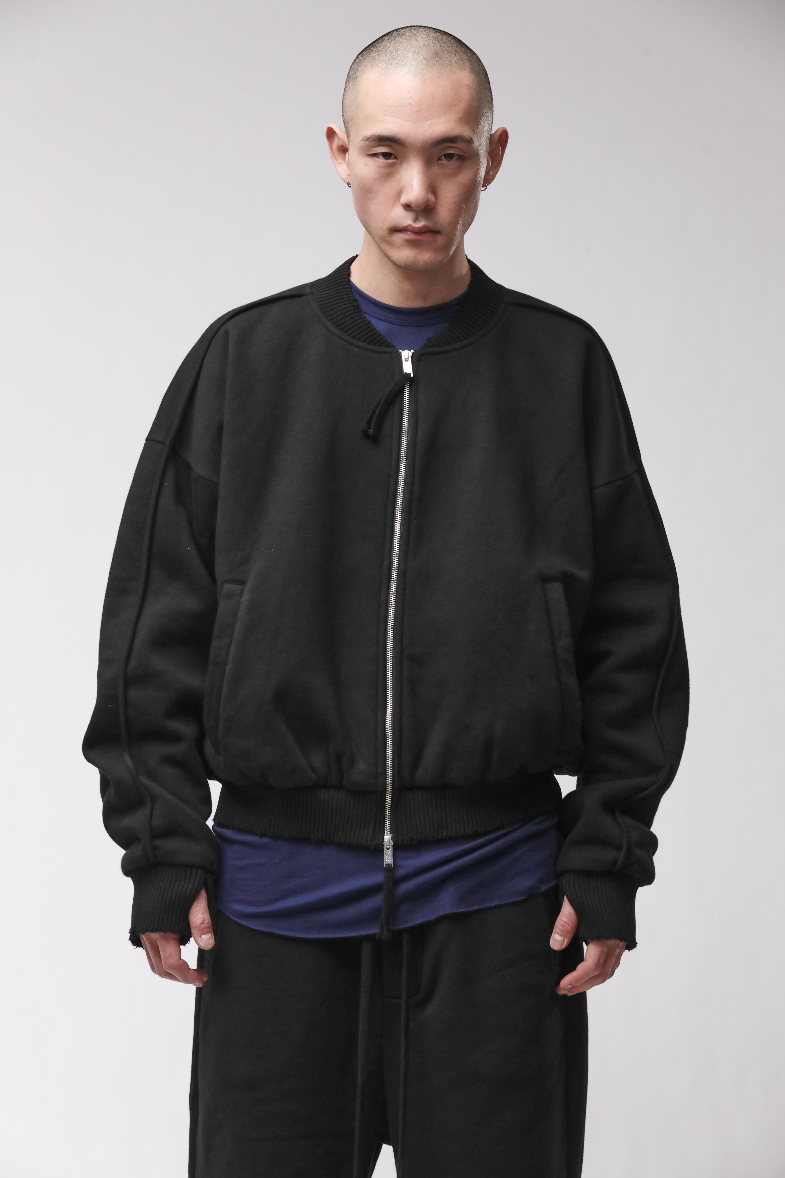 「THOMKROM」 ジップアップボンバージャケット Men's Jackets – Outerwear for the Unseen Hours