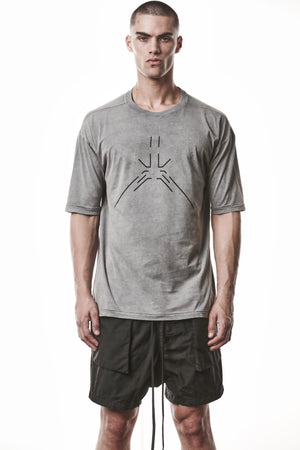 T-SHIRT M TS 933 DARK USED GREY