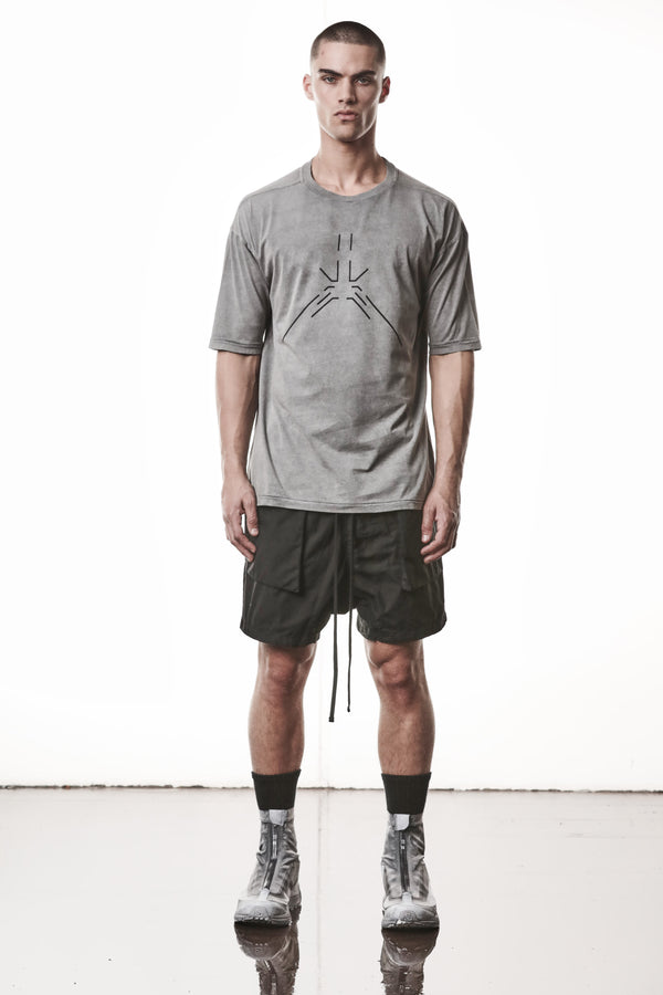 T-SHIRT M TS 933 DARK USED GREY