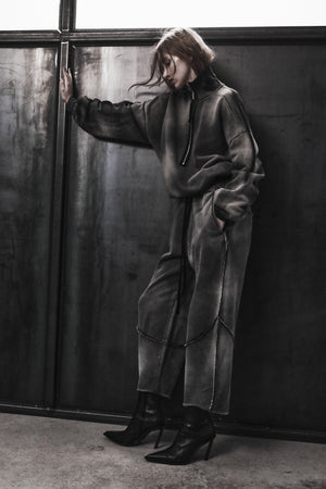 SWEATER W S 498 GREY STONE WASH SPRAY