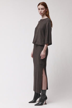 DRESS W D 73 COLD BROWN