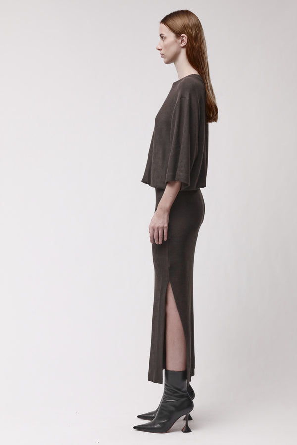 DRESS W D 73 COLD BROWN