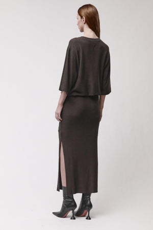 DRESS W D 73 COLD BROWN