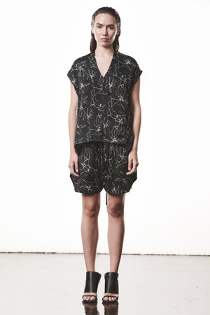 SHIRT W H 20 MARBLE PRINT