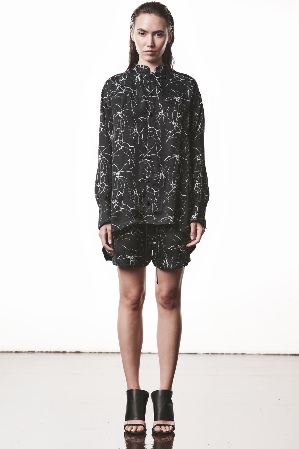 SHIRT W H 21 MARBLE PRINT