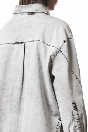 DENIMSHIRT W H 23 LIGHT GREY