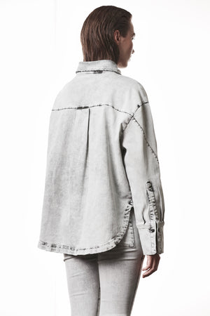 DENIMSHIRT W H 23 LIGHT GREY