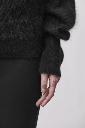 KNIT W K 155 BLACK