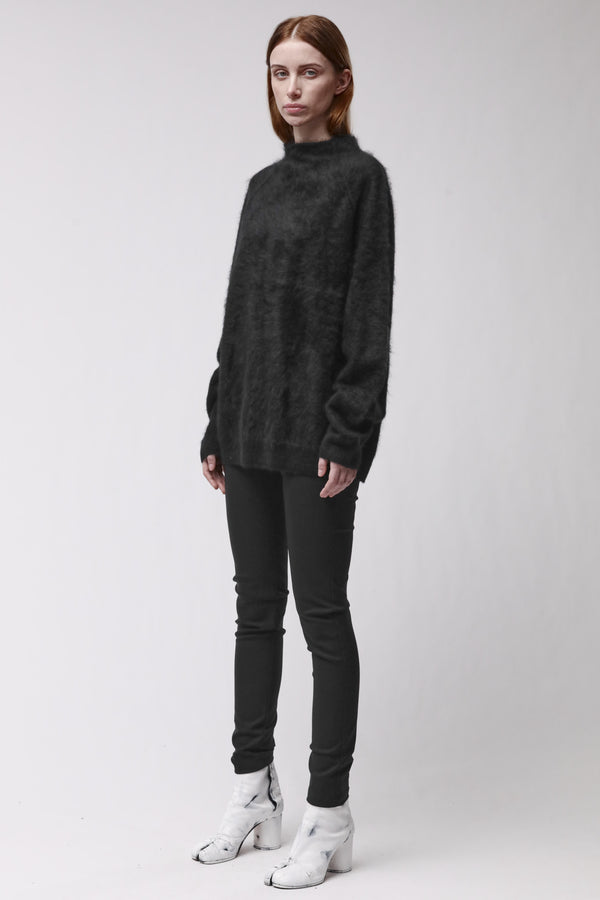 KNIT W K 156 BLACK