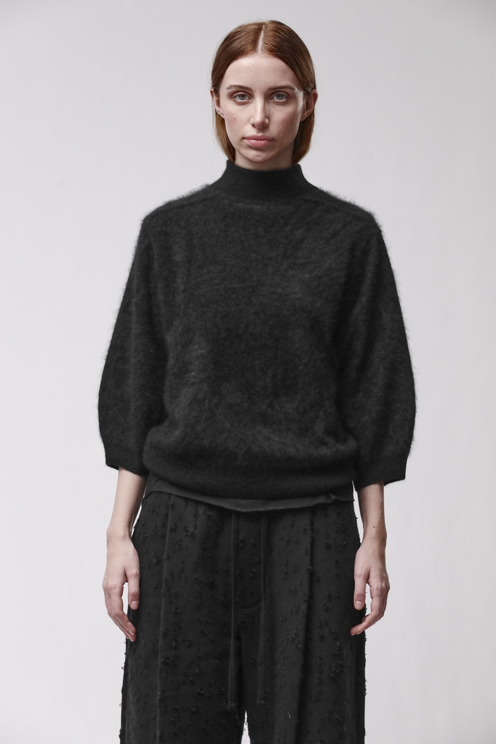 KNIT W K 158 BLACK