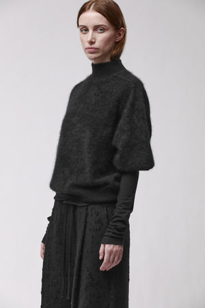 KNIT W K 158 BLACK