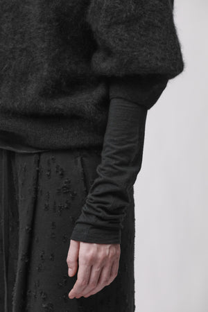 KNIT W K 158 BLACK