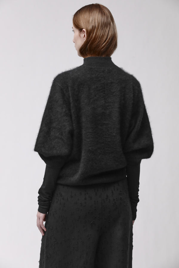 KNIT W K 158 BLACK