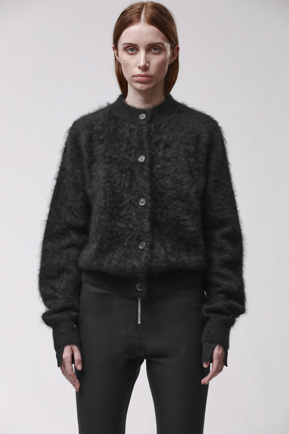 KNITJACKET W KJ 175 BLACK