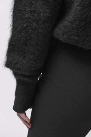 KNITJACKET W KJ 175 BLACK