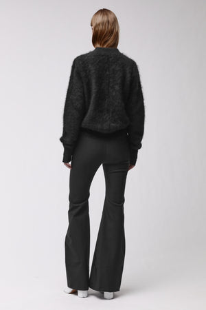 KNITJACKET W KJ 175 BLACK