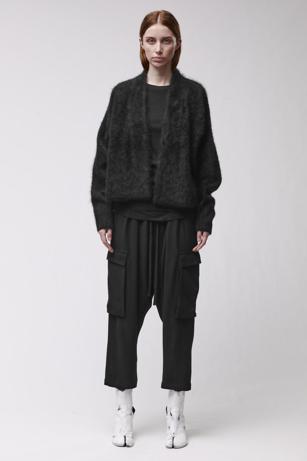 KNITJACKET W KJ 176 BLACK